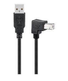MicroConnect Cable USB 2.0 A-B de 1,8m con conector angulado