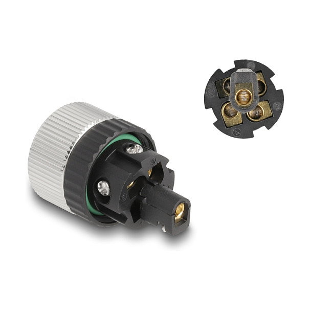 DeLOCK Conector M12 Codificado A 5 Pin Hembra para Montaje DeLOCK Conector M12 Codificado A 5 Pin Hembra para Montaje