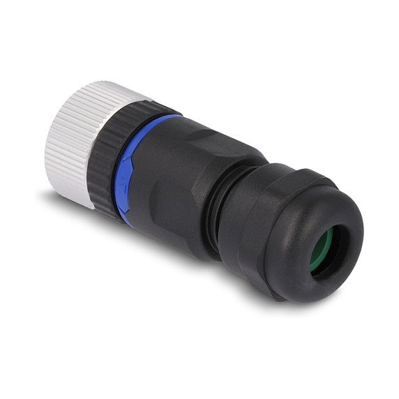 DeLOCK Conector M12 Codificado A 5 Pin Hembra para Montaje DeLOCK Conector M12 Codificado A 5 Pin Hembra para Montaje