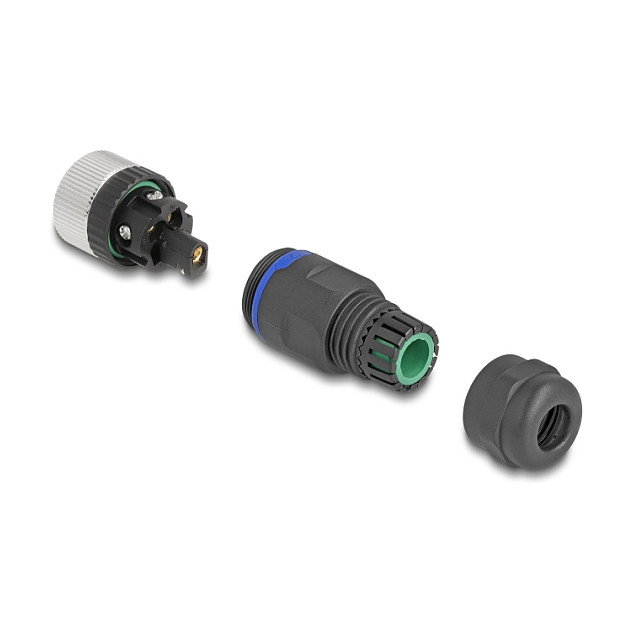 DeLOCK Conector M12 Codificado A 5 Pin Hembra para Montaje DeLOCK Conector M12 Codificado A 5 Pin Hembra para Montaje