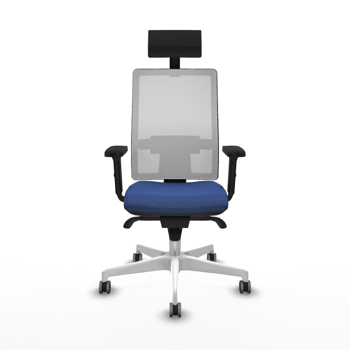 PIQUERAS Y CRESPO Silla de oficina Horna Azul marino y Blanco PIQUERAS Y CRESPO Silla de oficina Horna Azul marino y Blanco