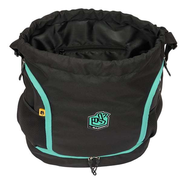 Safta Saco Mochila Kings League El Barrio, Colección School, Dimensiones 400x350x10 mm
