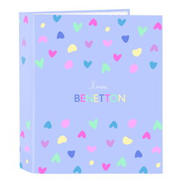 Carpeta de anillas Benetton Lila Lila A4 27 x 33 x 6 cm