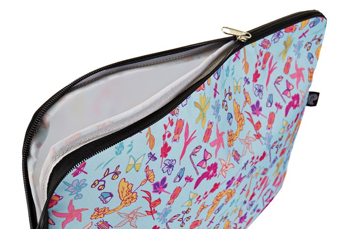 DKD Home Decor Funda Ipad Shabby Azul Negro 2 x 28 x 36 cm (12 Unidades)