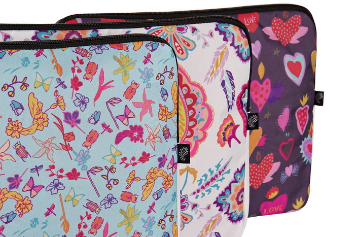 DKD Home Decor Funda Ipad Shabby Azul Negro 2 x 28 x 36 cm (12 Unidades)