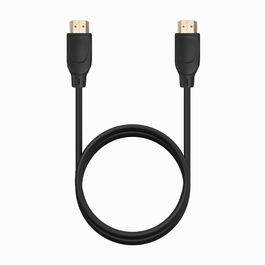 AISENS - CABLE HDMI V2.0 PREMIUM ALTA VELOCIDAD / HEC 4K@60HZ 18GBPS, A/M-A/M, NEGRO, 1.0M