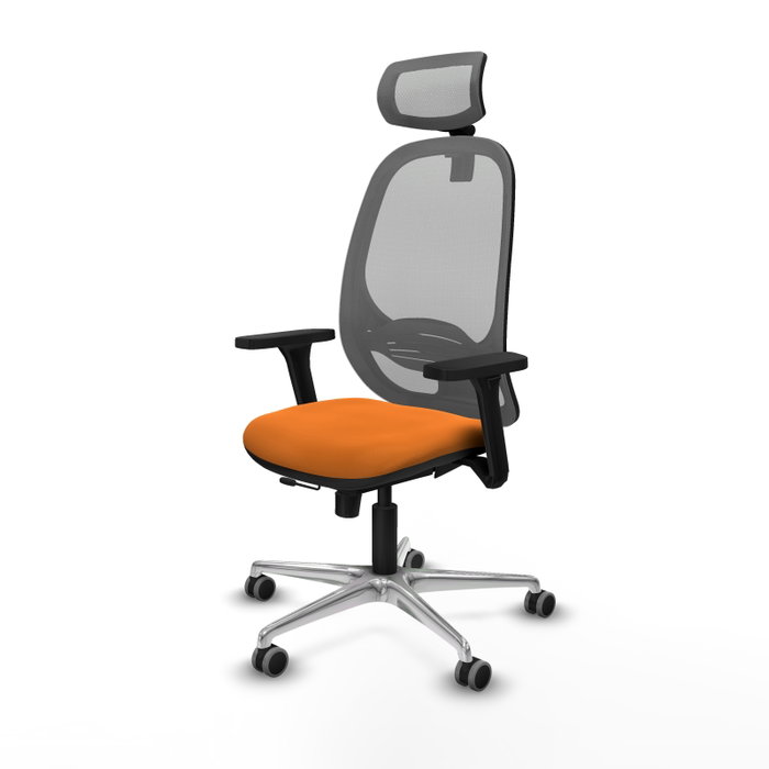 PIQUERAS Y CRESPO Silla de oficina Cilanco Naranja y Gris
