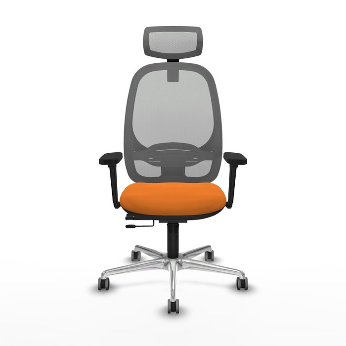 PIQUERAS Y CRESPO Silla de oficina Cilanco Naranja y Gris