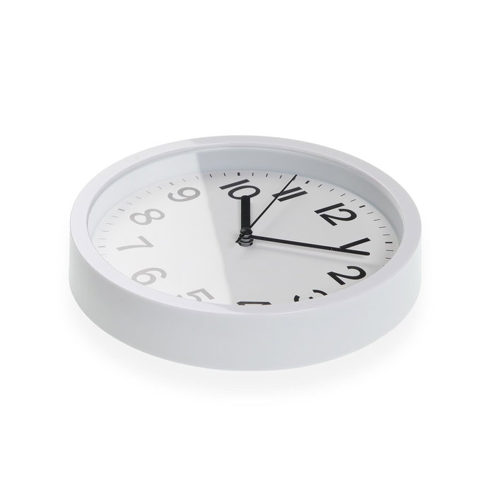 Versa Reloj de Pared Blanco 22 cm Plástico (2 Unidades)