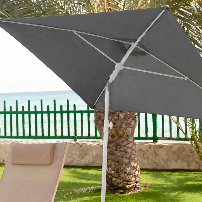 AKTIVE Sombrilla 180x120cm Gris con Protección UV30+ AKTIVE Sombrilla 180x120cm Gris con Protección UV30+