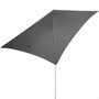 AKTIVE Sombrilla 180x120cm Gris con Protección UV30+