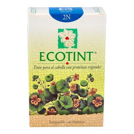 ECOTINT Tinte Para Cabello Sin Amoniaco Cobertura De Canas 60ml