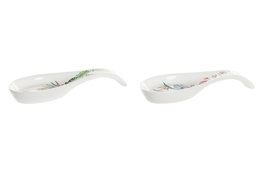 DKD Home Decor Soporte Cuchara Tropic Garden 23x8x3 75 Multicolor