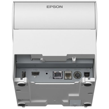 Epson TM-T88VII Impresora de recibos USB Ethernet Serial PS Blanco
