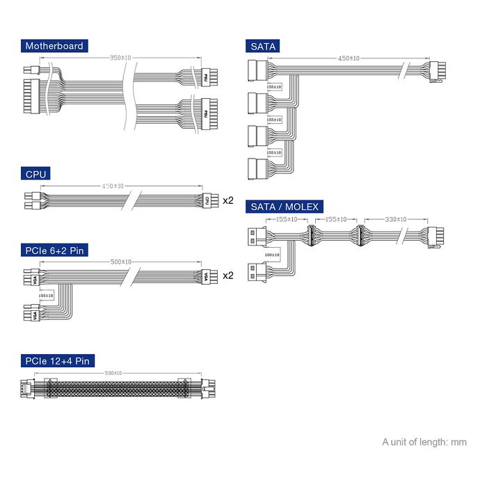FSP Dagger Pro 850W Fuente de Alimentación SFX ATX 3.0, 80 Plus Gold Certificación, Negro, Completamente Modular