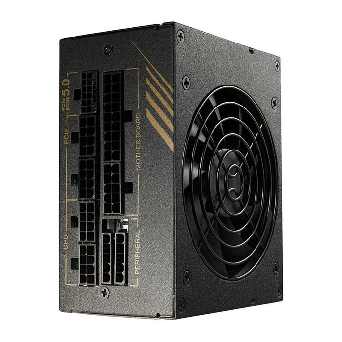FSP Dagger Pro 850W Fuente de Alimentación SFX ATX 3.0, 80 Plus Gold Certificación, Negro, Completamente Modular
