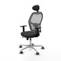 PIQUERAS Y CRESPO Silla de oficina Jorquera con mecanismo Sincro/Traslack, Gris