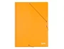Liderpapel Carpeta de tres solapas y gomas naranja para folio
