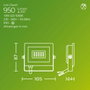 Philips Foco proyector Lois 10 W 5000 K 950 lm Negro