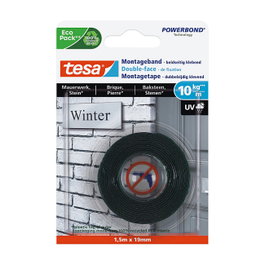 Tesa Cinta adhesiva de doble cara 19 mm x 1,5 m transparente