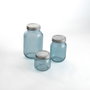 Quid Set de 3 Botes de Vidrio Minimal 25 cL-45 cL-100 mL Beige