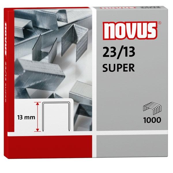 Novus Grapas 23/13 Galvanizadas para Grapadoras de Gruesos, Caja de 1000 Unidades
