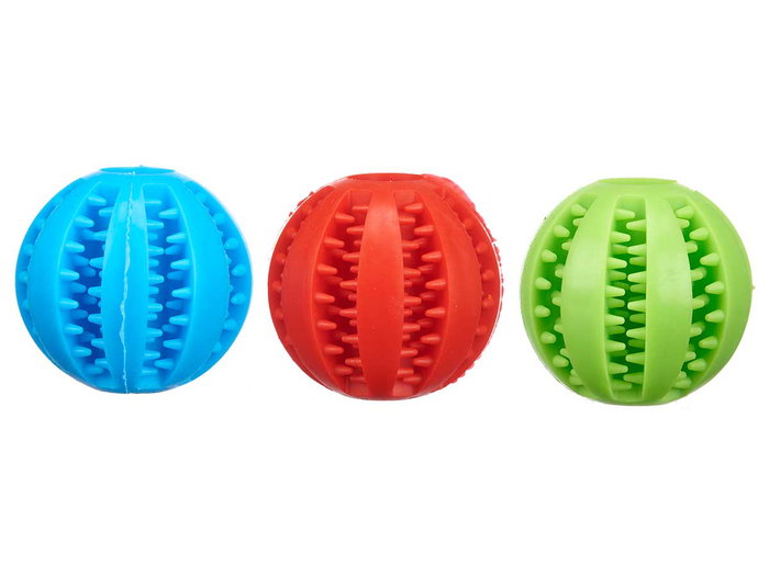 Masocw Bola Silicona Pequeña Dispensador Comida 3 Colores 5x5x5 cm (Set de 36)