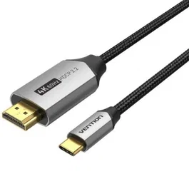 Vention Cable Conversor HDMI 2.0 4K USB Tipo-C Macho a HDMI Macho 1m Negro CRBBF