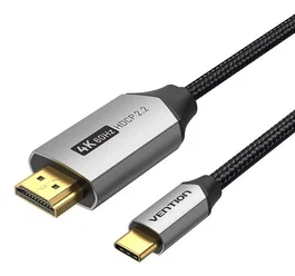 Vention Cable Conversor USB tipo C a HDMI 2.0 4K CRBBF 1m Negro