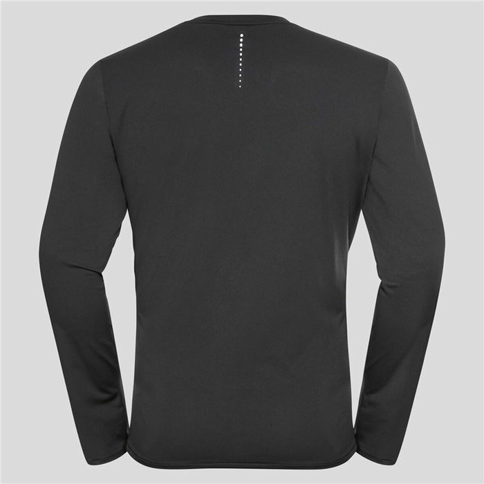 Camiseta de Manga Corta Hombre Odlo Crew Neck L/S Negro