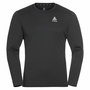 Camiseta de Manga Corta Hombre Odlo Crew Neck L/S Negro