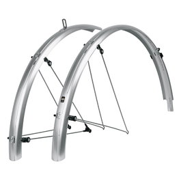 SKS Bluemels Basic Kit Guardabarros Bicicleta 28" Delantero y Trasero Aluminio y Plástico 32-47mm