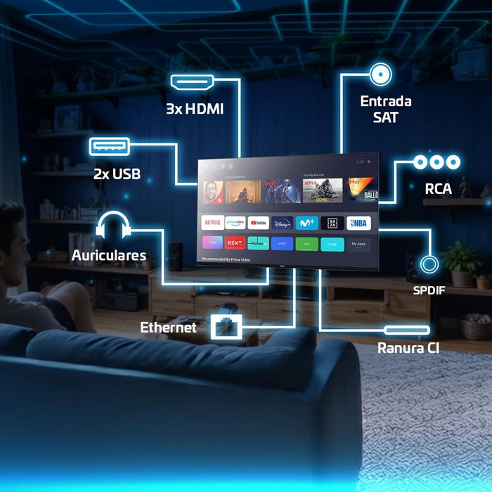 Smart TV Engel LE4086SM 40 40" Full HD LED PVR DVB-T2 Smart TV Engel LE4086SM 40 40" Full HD LED PVR DVB-T2