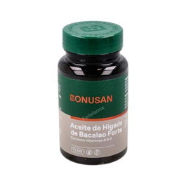 BONUSAN Aceite de Higado de Pescado Forte 120 Perlas - Vitaminas A y D para tu Bienestar Diario
