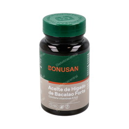 BONUSAN Aceite de Higado de Pescado Forte 120 Perlas - Vitaminas A y D para tu Bienestar Diario