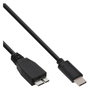 InLine 35726 Cable USB C a Micro-USB B, 0,5m, Negro