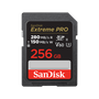 SanDisk Tarjeta SDXC UHS-II Clase 10 V60 256 GB SDSDXEP-256G-GN4IN Velocidad Lectura 280 MB/s Velocidad Escritura 100 MB/s