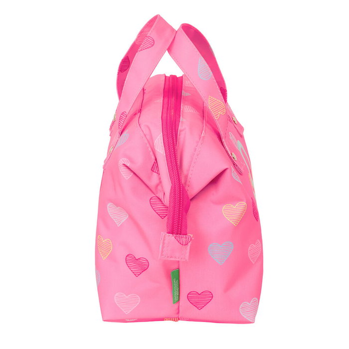 Benetton Neceser Heart 26,5x12,5x17,5cm Un compartimento con cremallera Interior forrado Asas de mano