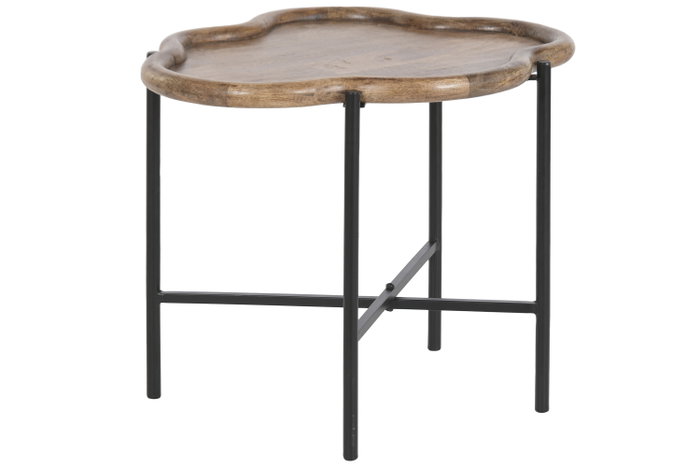 DKD Home Decor Mesita Auxiliar Urban Marron Negro 50 x 47 x 60 cm Hierro Desmontable DKD Home Decor Mesita Auxiliar Urban Marron Negro 50 x 47 x 60 cm Hierro Desmontable