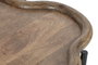 DKD Home Decor Mesita Auxiliar Urban Marron Negro 50 x 47 x 60 cm Hierro Desmontable
