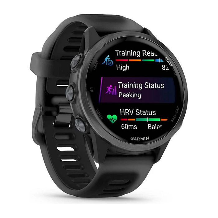 Garmin Forerunner 570 Slate Grey - Reloj GPS Multideporte con Caja de Aluminio y Pulsera de Silicona