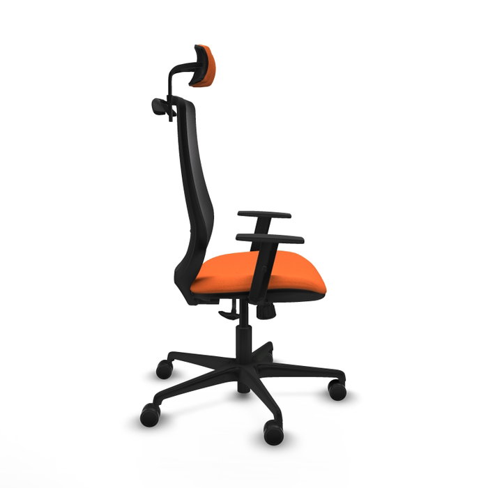 PIQUERAS Y CRESPO Silla de oficina Mardos con mecanismo Sincro, Naranja y Negro PIQUERAS Y CRESPO Silla de oficina Mardos con mecanismo Sincro, Naranja y Negro