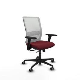 PIQUERAS Y CRESPO Silla de oficina Haches Granate y Blanco