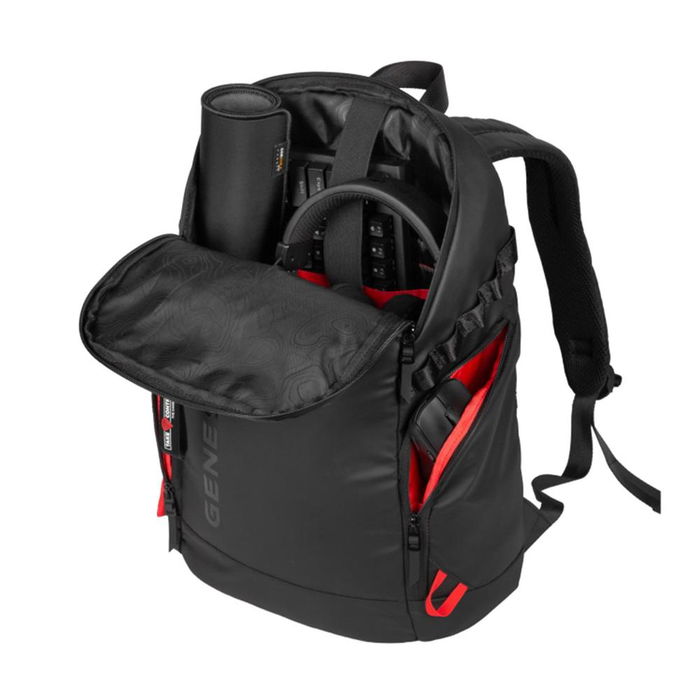 Genesis Pallad 420 Mochila Portátil 15.6 Pulgadas, Poliéster 600D Impermeable, con Compartimento para Tableta, Auriculares y Teclado, 18L, Negro Genesis Pallad 420 Mochila Portátil 15.6 Pulgadas, Poliéster 600D Impermeable, con Compartimento para Tableta, Auriculares y Teclado, 18L, Negro