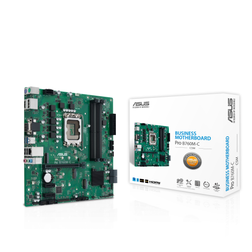 Asus PRO B760M-C-CSM 90MB1DX0-M1EAYC Placa Base Intel B760 LGA 1700 DDR5 Micro ATX para PC