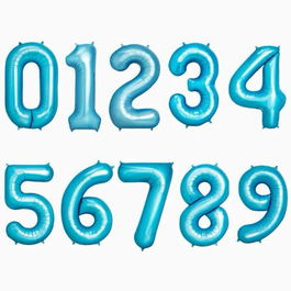 OH YEAH Globo Poliamida Nº5 100 cm Azul Pastel