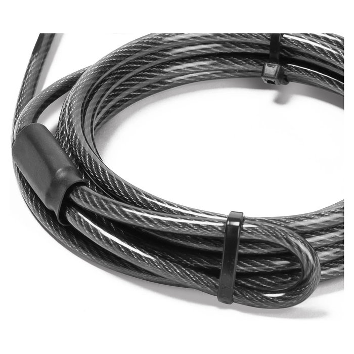 DICOTA D32180 - Universal Security 3-in-1 Cable de Bloqueo para Portátil, 2 m, Cerradura con Combinación, Acero, Negro/Plata