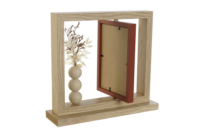 DKD Home Decor Marco de Fotos 10x15 Scandi Natural Terracota 7 x 23 x 25 cm (6 Unidades) DKD Home Decor Marco de Fotos 10x15 Scandi Natural Terracota 7 x 23 x 25 cm (6 Unidades)