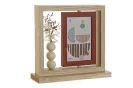 DKD Home Decor Marco de Fotos 10x15 Scandi Natural Terracota 7 x 23 x 25 cm (6 Unidades)