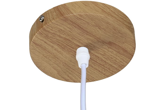 DKD Home Decor Lampara Techo Urban Bambu Ratan Marron 40 x 40 x 30 cm